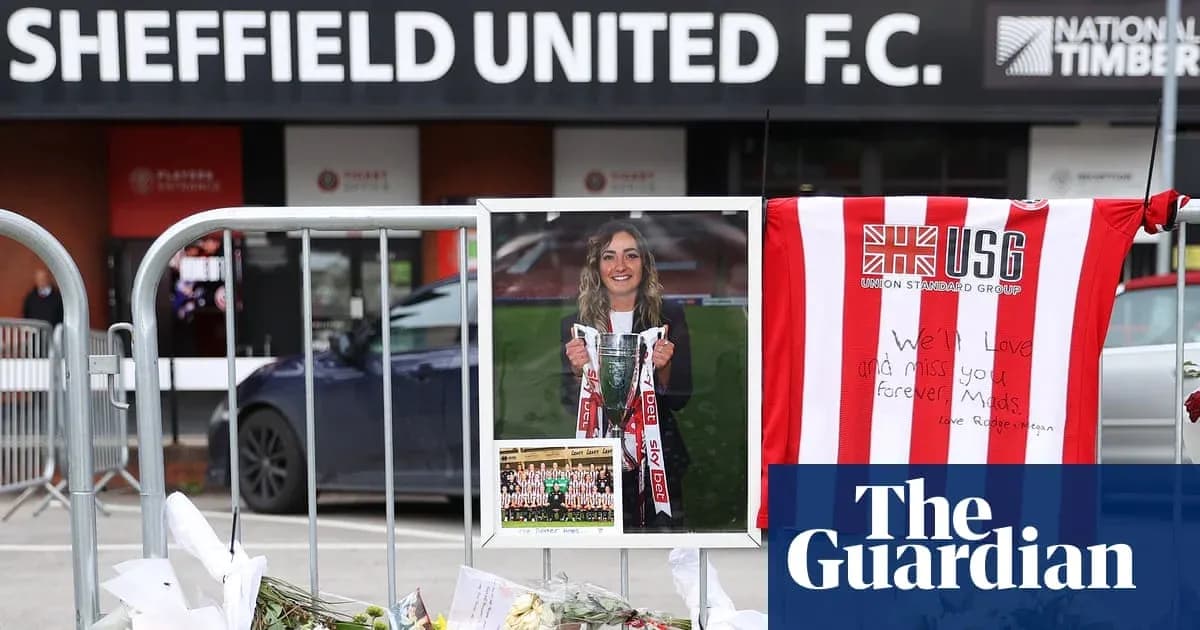 Memorial tribute outside Sheffield United F.C. stadium