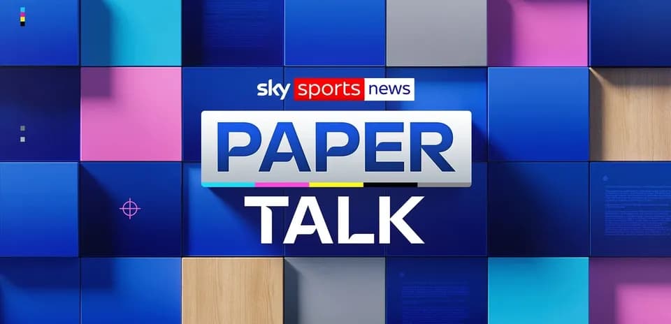 Логотип программы Paper Talk на фоне цветных панелей