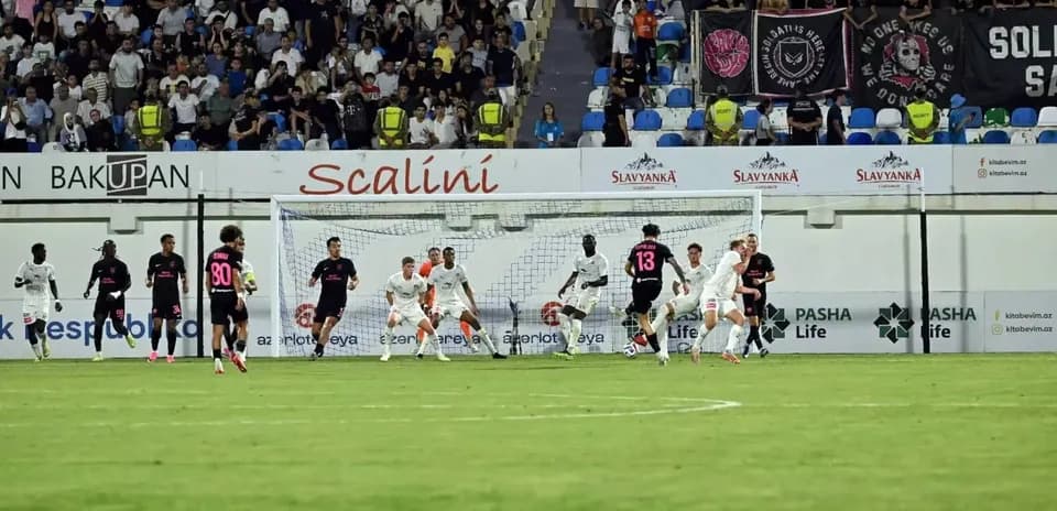Матч между KuPS и Sabah FA в Лиге чемпионов