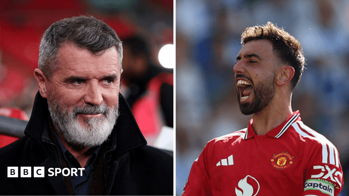 Roy Keane and Bruno Fernandes during match events