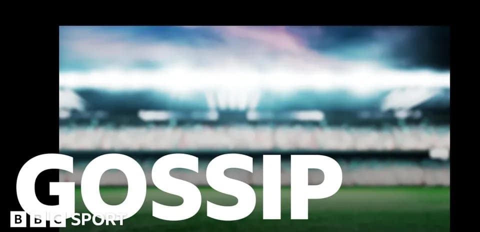 Размытое изображение стадиона с текстом 'GOSSIP'
