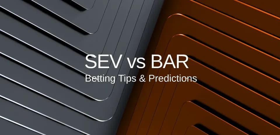 Графика с надписью SEV vs BAR и прогнозами