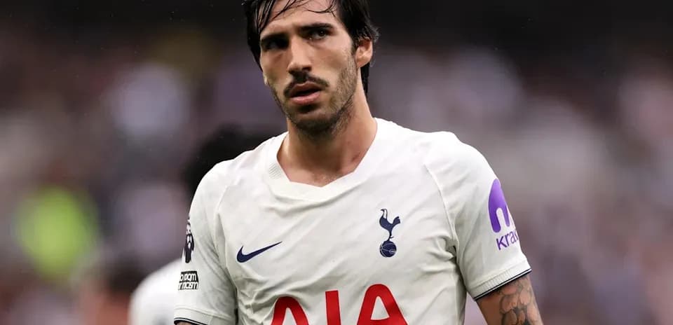Игрок Tottenham в белой футболке на поле