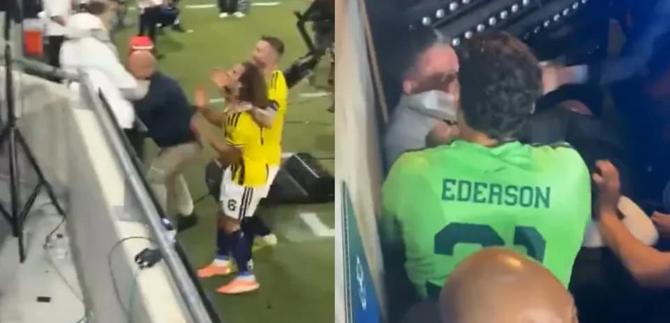 Players and officials involved in post-match altercation