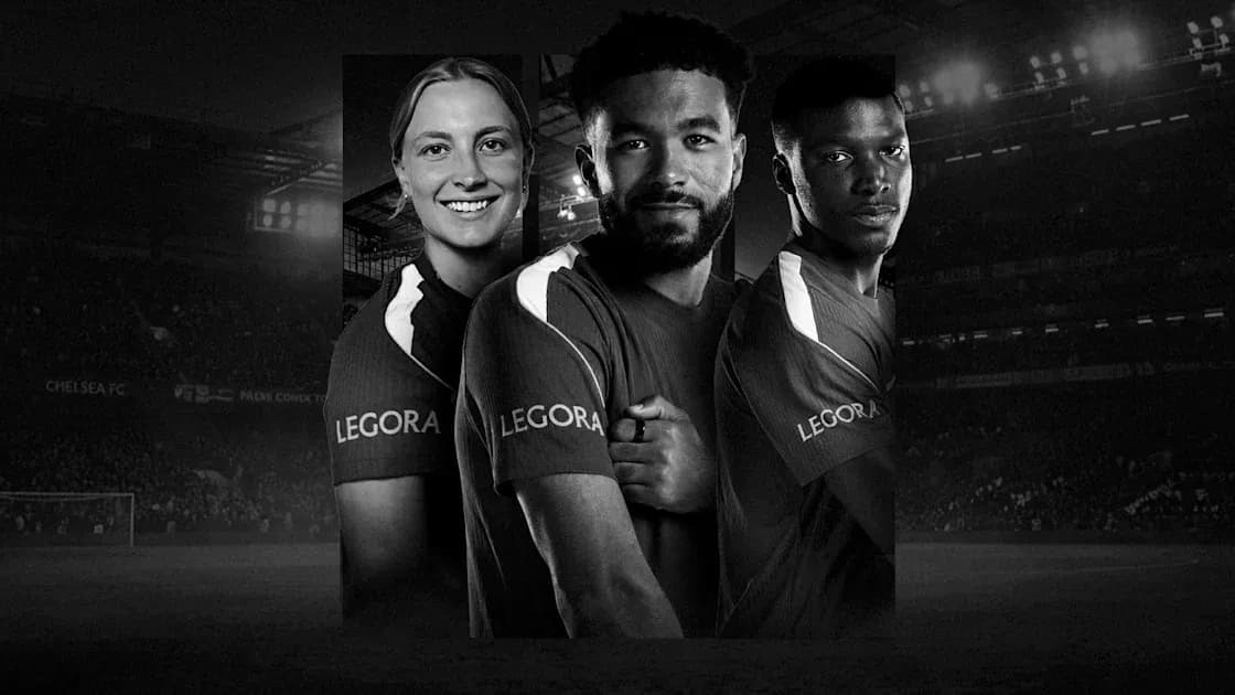 Три игрока Chelsea FC в тренировочной форме
