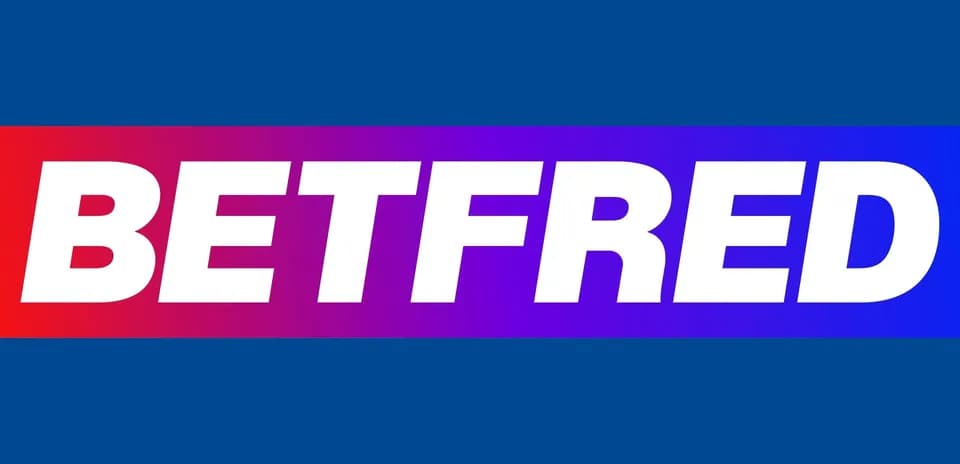Логотип компании Betfred на синем фоне