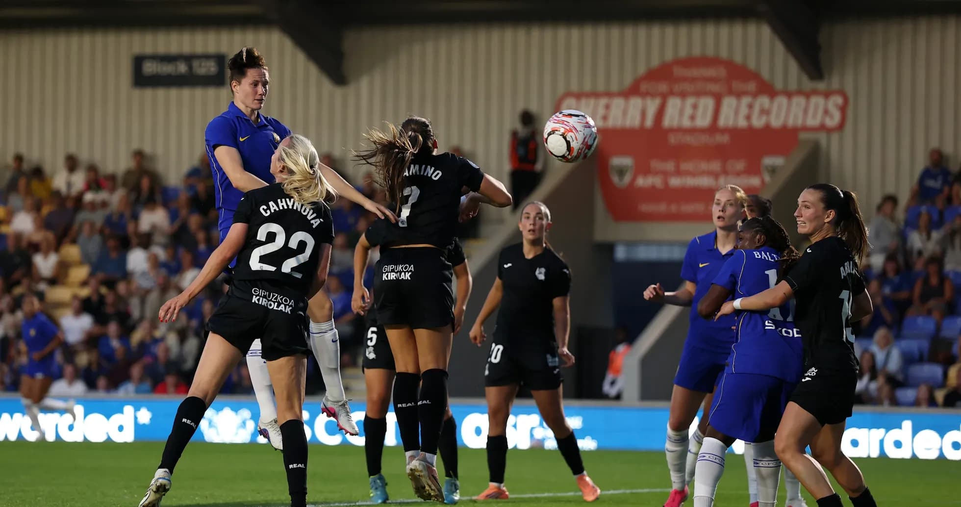 Chelsea Women celebrating a victory.