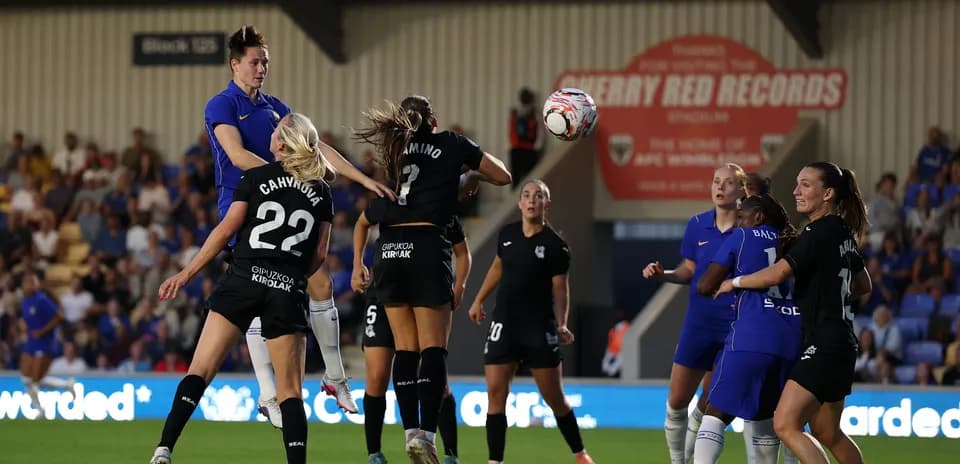 Chelsea Women celebrating a victory.