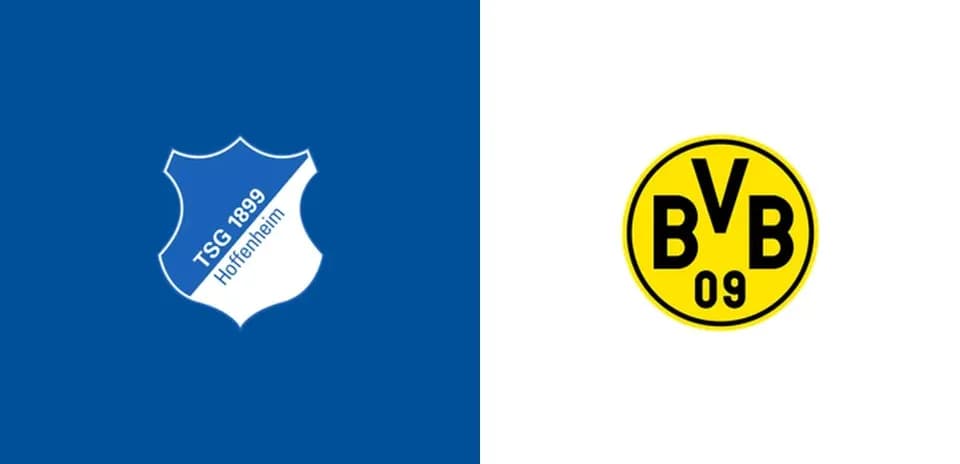 Логотипы TSG 1899 Хоффенхайм и Боруссия Дортмунд