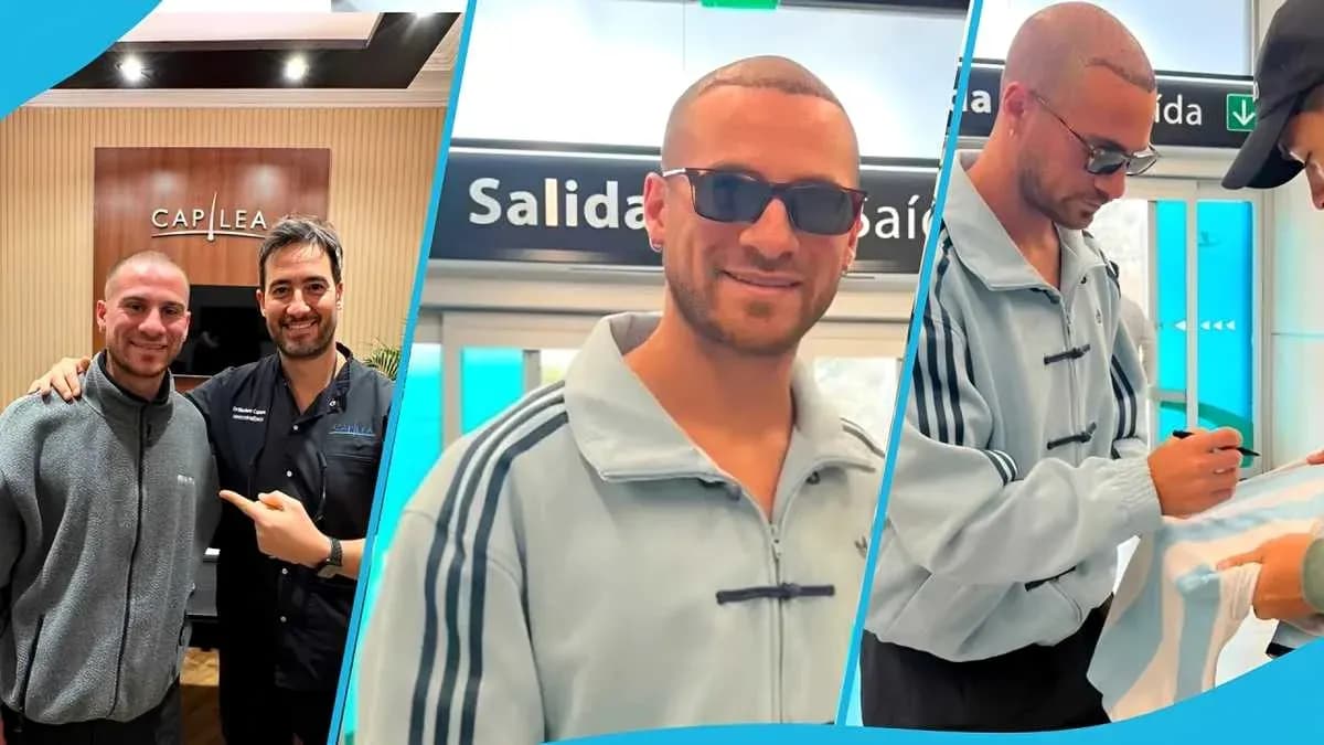 Два человека позируют на фоне вывески Salida Два человека позируют на фоне вывески Salida