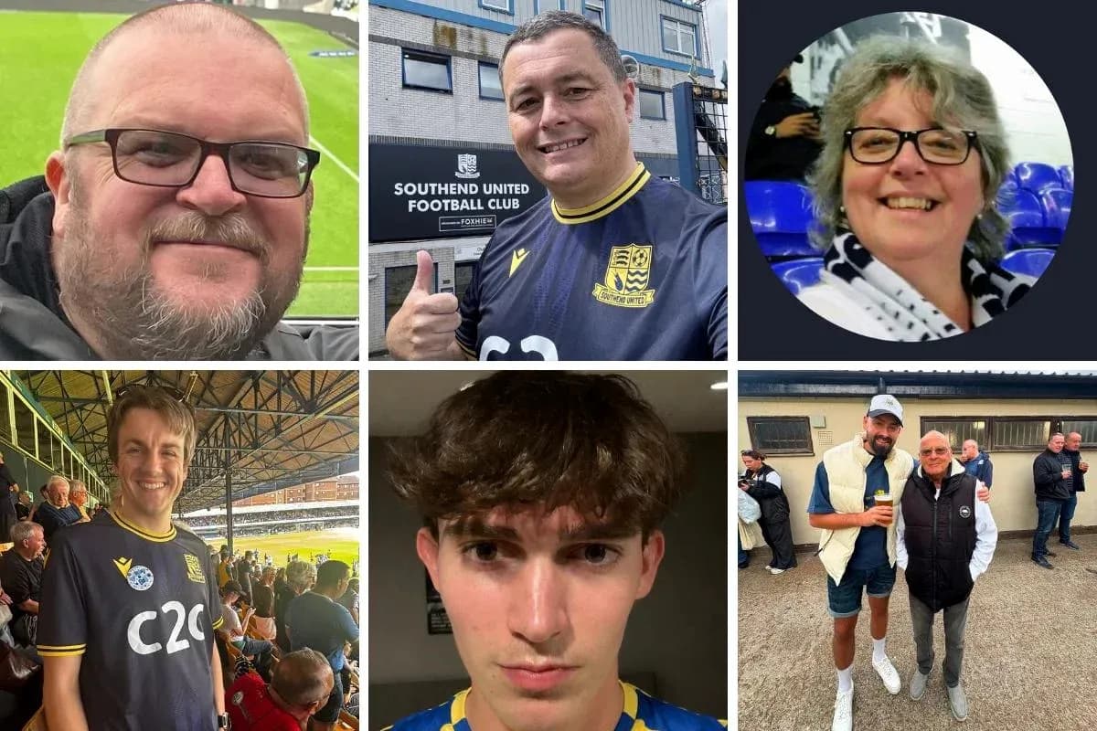 Фанаты Southend United на стадионе и в клубе Фанаты Southend United на стадионе и в клубе
