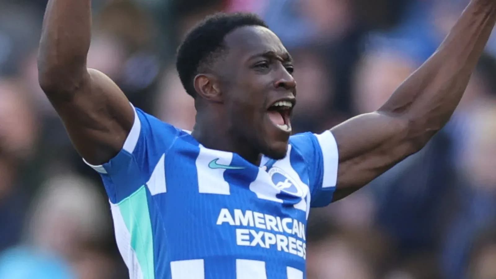 Игрок команды Brighton празднует забитый гол Игрок команды Brighton празднует забитый гол