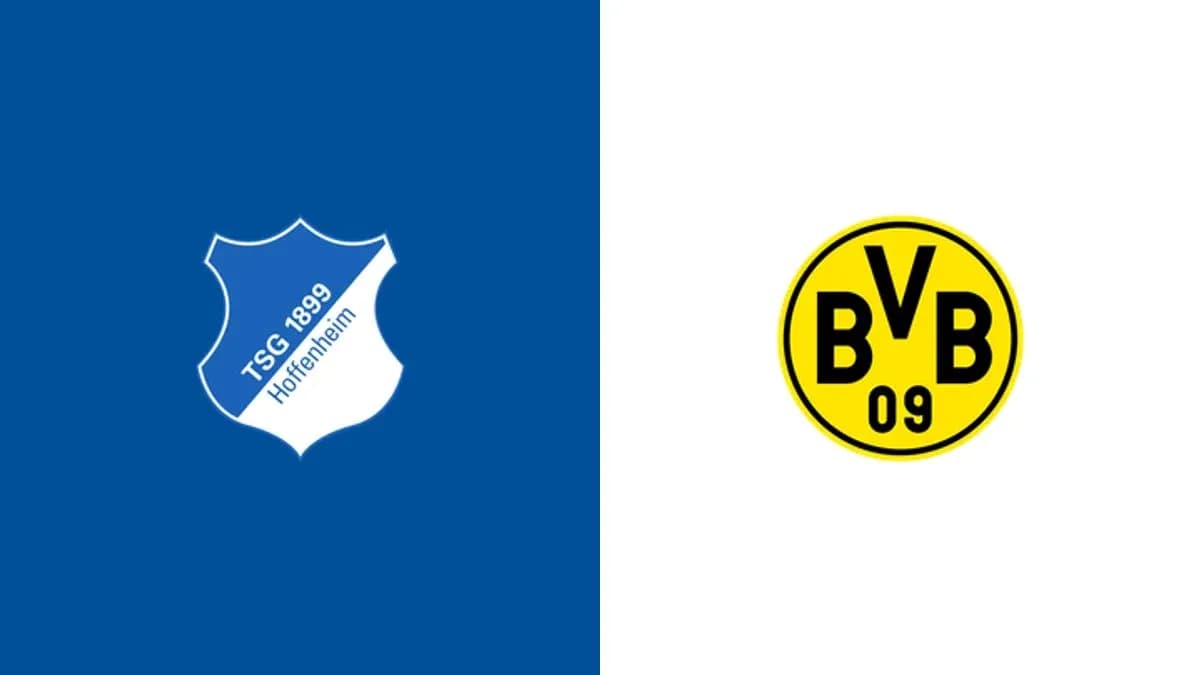 Логотипы TSG 1899 Хоффенхайм и Боруссия Дортмунд Логотипы TSG 1899 Хоффенхайм и Боруссия Дортмунд